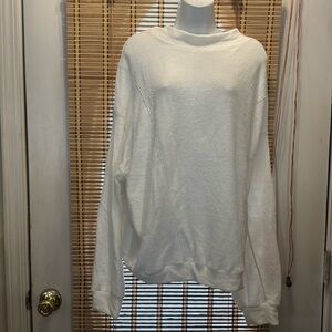 BUCKET-LIST White Open Back Sweater NEW Large